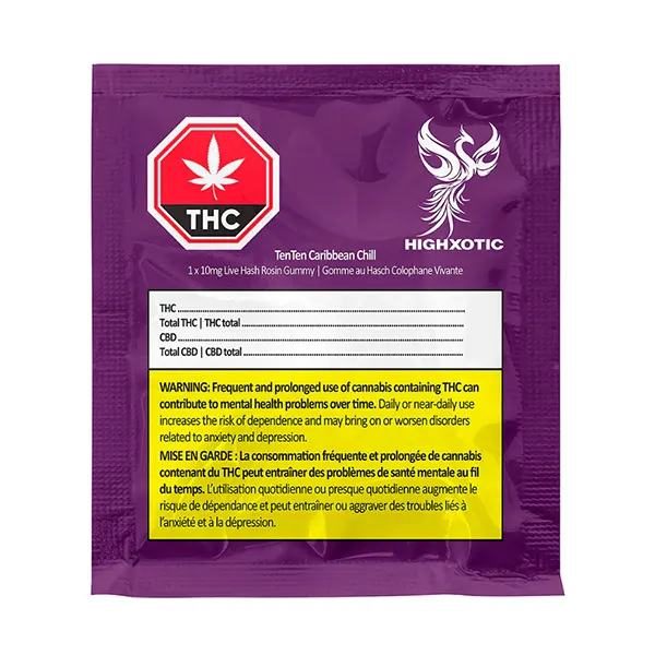 Image for TenTen Caribbean Chill Live Rosin Gummy, cannabis gummies by HighXotic