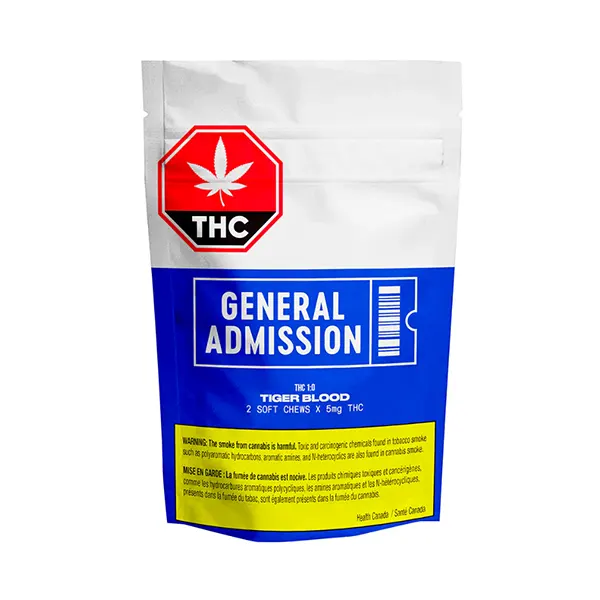 Image for Tiger Blood THC Gummy (1:0), cannabis all products by General Admission