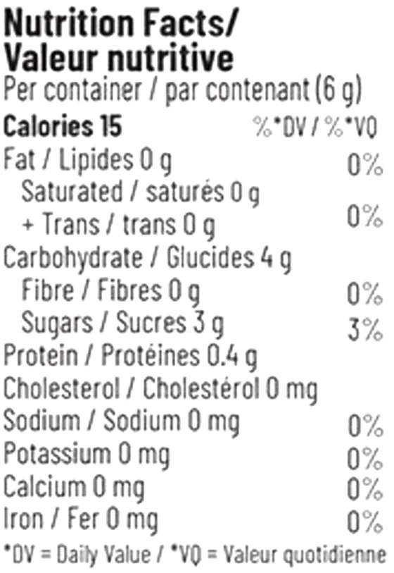 Toasted Marshmallow THC:CBD 1:1 Live Resin Gummies (Gummies) Nutrition Table