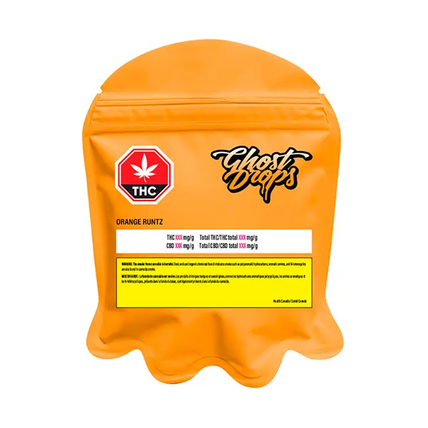 Image for White R*ntz Ghost Gummies (Orange R*ntz), cannabis gummies by Ghost Drops