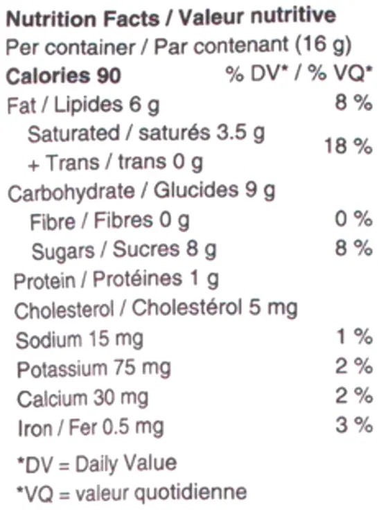 Balance Solid Milk Chocolate (Chocolates) Nutrition Table