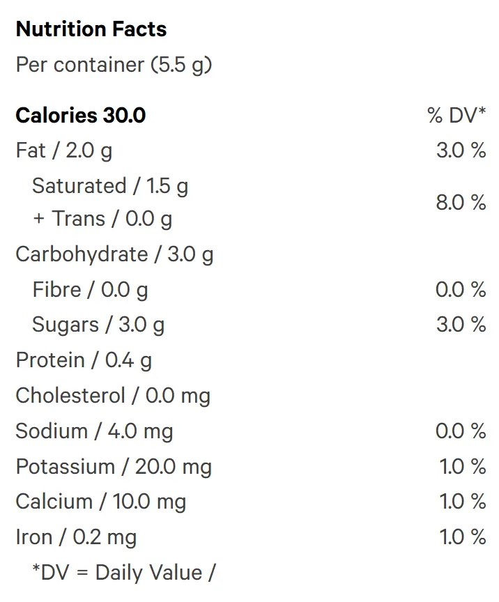 Mary's Chocolate Orange THC Organic Milk Chocolate (Chocolates) Nutrition Table