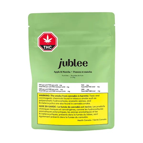 Image for Apple & Matcha fruit bites THC:CBD, cannabis all products by Jublee