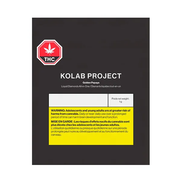 Image for Golden Papaya Diamonds AIO Vape, cannabis all products by Kolab Project