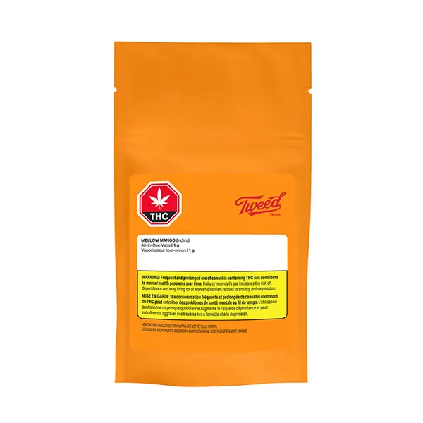 Image for Mellow Mango All-In-One Disposable Pen, cannabis disposable vapes by Tweed