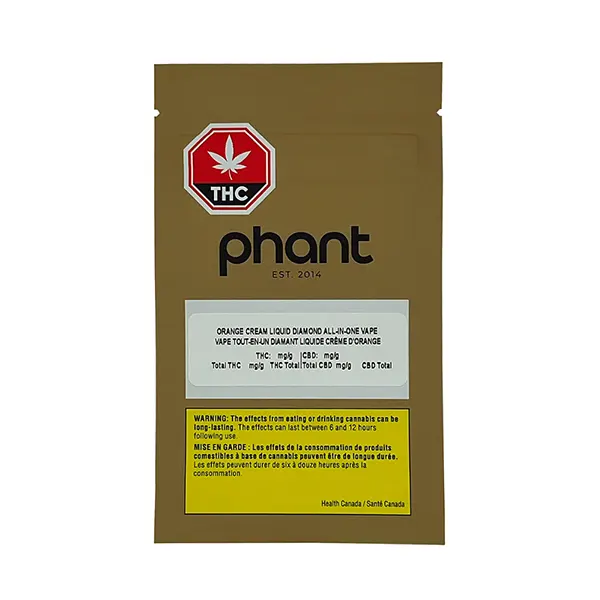 Image for Orange Cream Liquid Diamond AIO Vape, cannabis all products by Phant