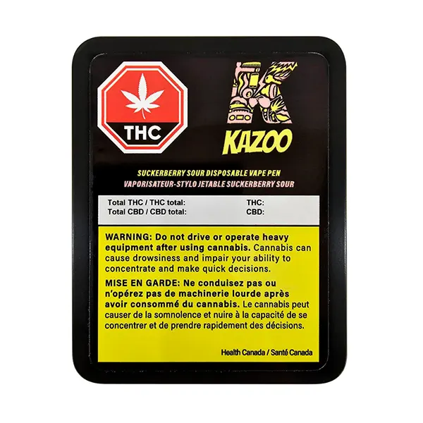 Image for Suckerberry Sour Vape, cannabis all products by Kazoo