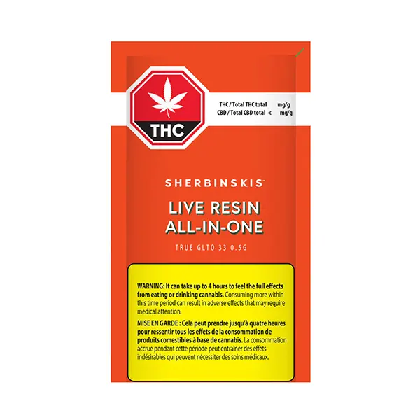 Image for True GLTO 33 Pure Live Resin AIO, cannabis disposable vapes by Sherbinskis