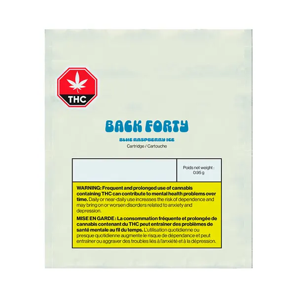 Image for Blue Raspberry Ice 510 Thread Cartridge, cannabis all products by Back Forty