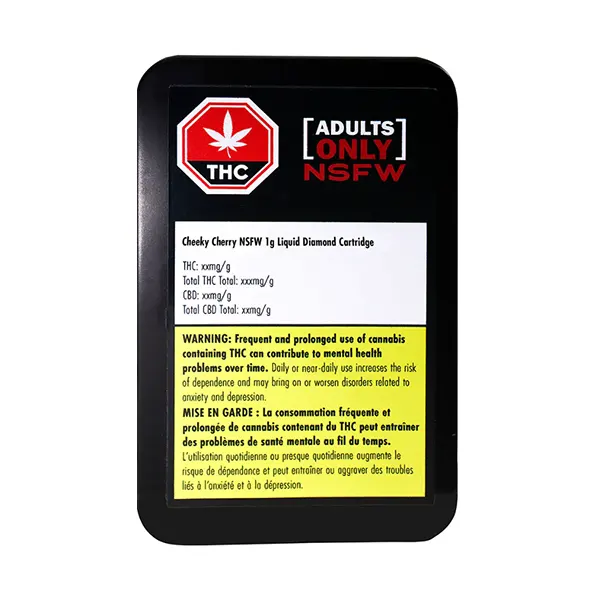 Image for Cheeky Cherry NSFW Liquid Diamond 510 Thread Cartridge, cannabis all products by Adults Only