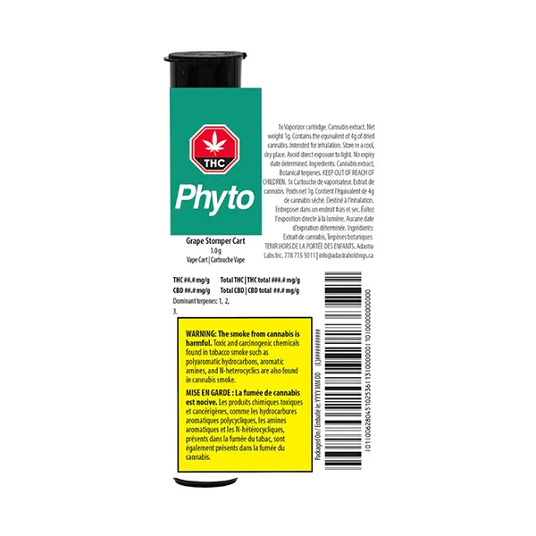 Image for Grape Stomper 510 Thread Cartridge, cannabis all products by Phyto