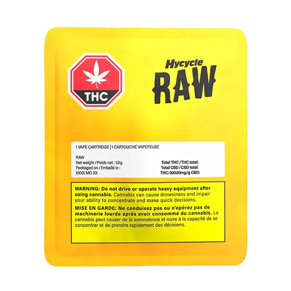 Image for Hycycle Raw High THC 510 Thread Cartridge, cannabis all products by Hycycle