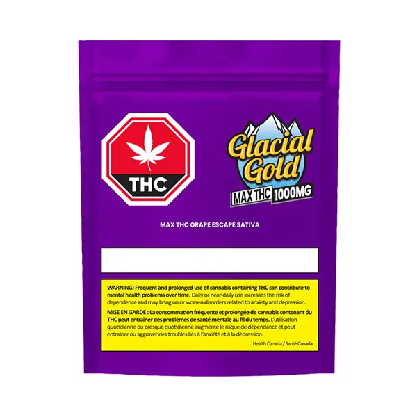 Image for MAX THC Grape Escape Sativa, cannabis all products by Glacial Gold