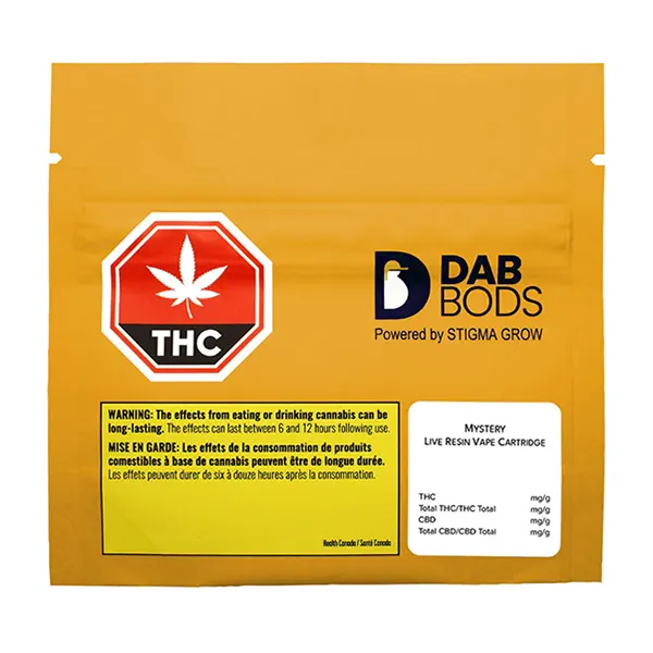 Image for Mystery Live Resin 510 Thread Cartridge, cannabis all products by Dab Bods