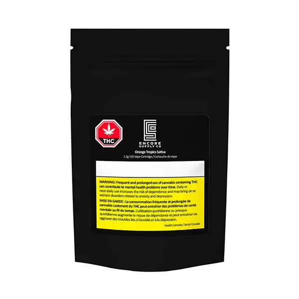 Image for Orange Tropics Sativa 510 Thread Cartridge, cannabis all products by Encore Supply Co