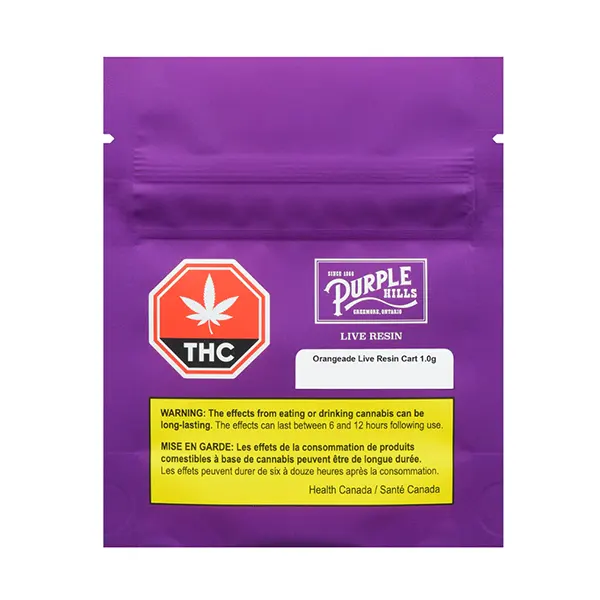 Image for Orangeade Live Resin 510 Thread Cartridge, cannabis all products by Purple Hills