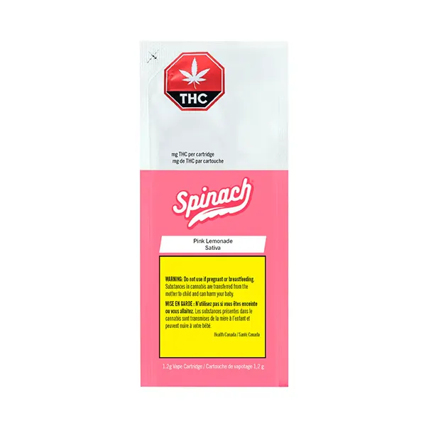 Image for Pink Lemonade 510 Thread Cartridge, cannabis 510 cartridges by Spinach