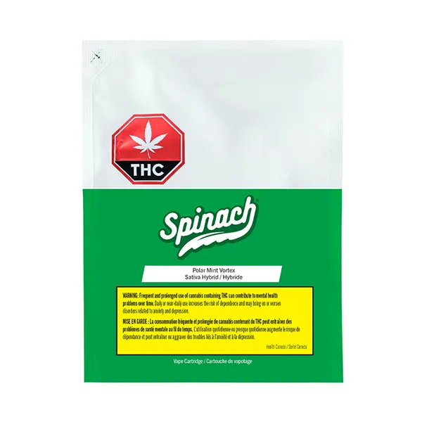 Image for Polar Mint Vortex 510 Thread Cartridge, cannabis 510 cartridges by Spinach