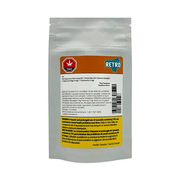 Image for R2 Full Spectrum Honey Oil Ceramic 510 Thread Cartridge, cannabis 510 cartridges by Retro