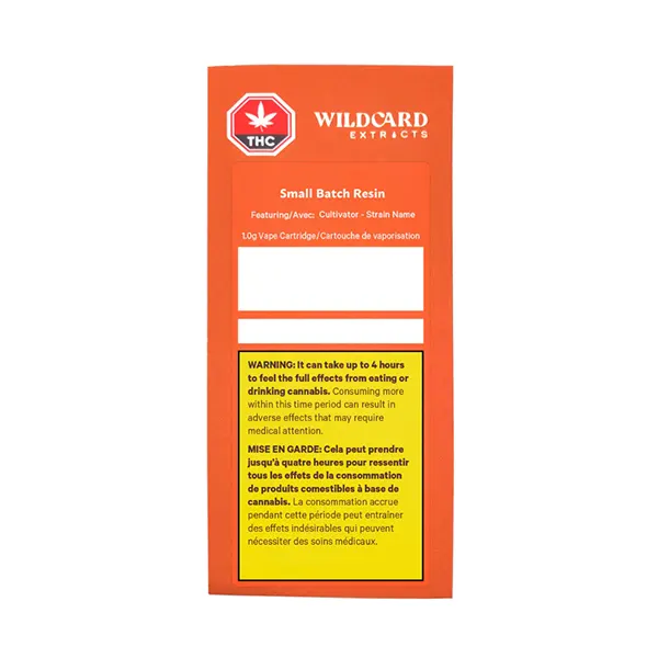 Image for Small Batch Resin 510 Thread Cartridge, cannabis all products by Wildcard Extracts