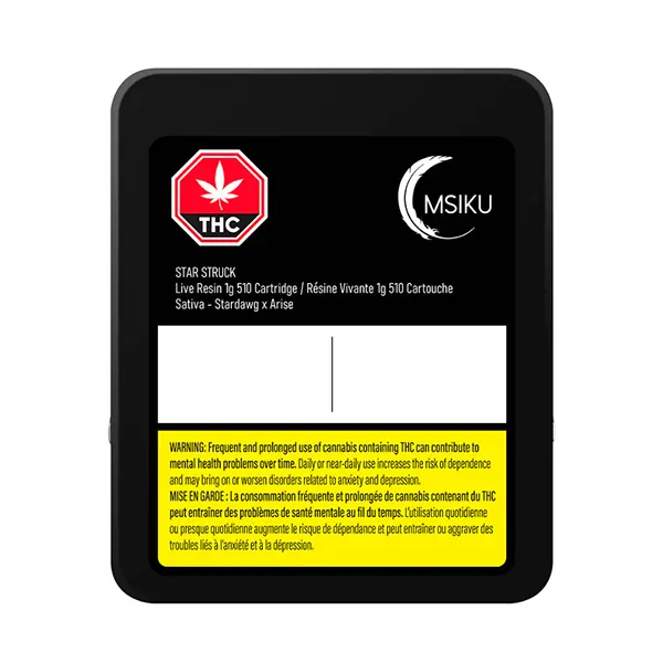 Image for Star Struck Live Resin 510 Thread Cartridge, cannabis 510 cartridges by MSIKU