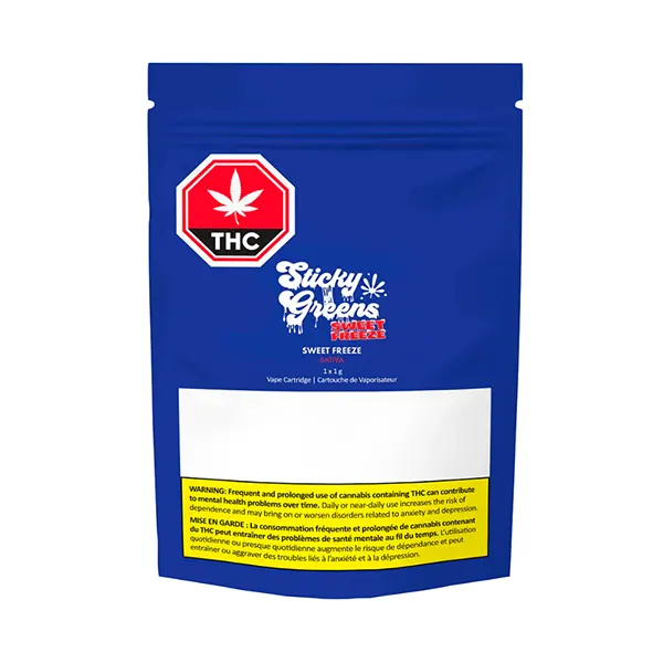 Image for Sweet Freeze Distillate 510 Thread Cartridge, cannabis 510 cartridges by Sticky Greens