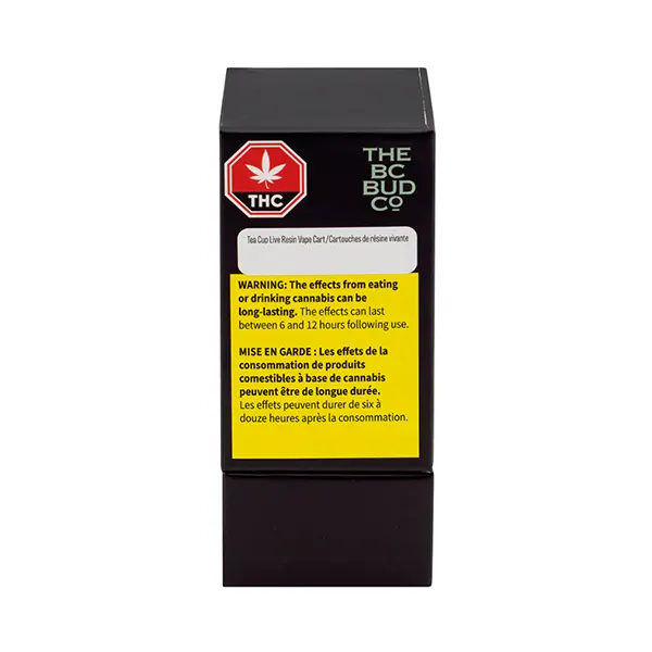 Image for Tea Cup Live Resin 510 Thread Cartridge, cannabis all products by The BC Bud Co.