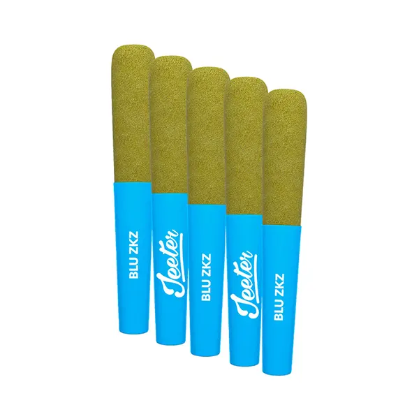 Product image for Baby Jeeter Infused Blue ZKZ Pre-Roll, Cannabis Flower by Jeeter