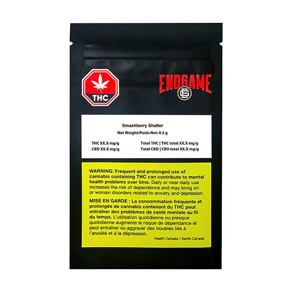 Image for Smashberry Shatter, cannabis shatter, wax by Endgame