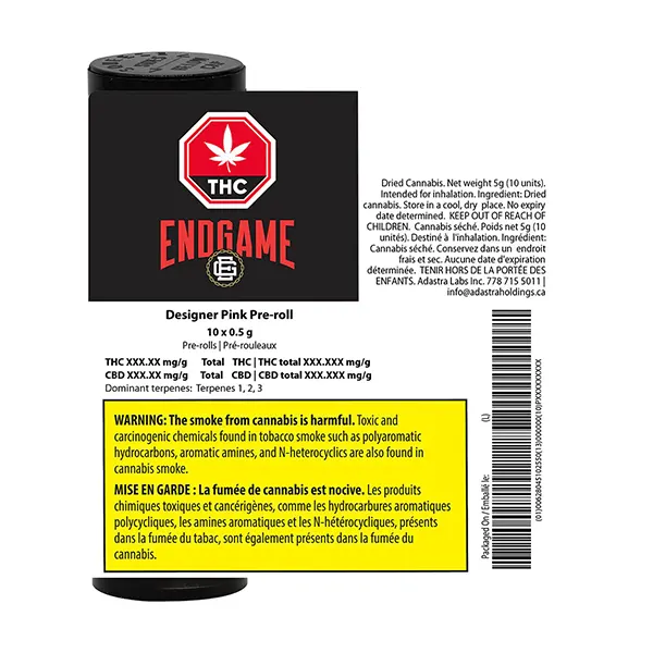 Designer Pink Pre-Roll (Pre-Rolls) by Endgame