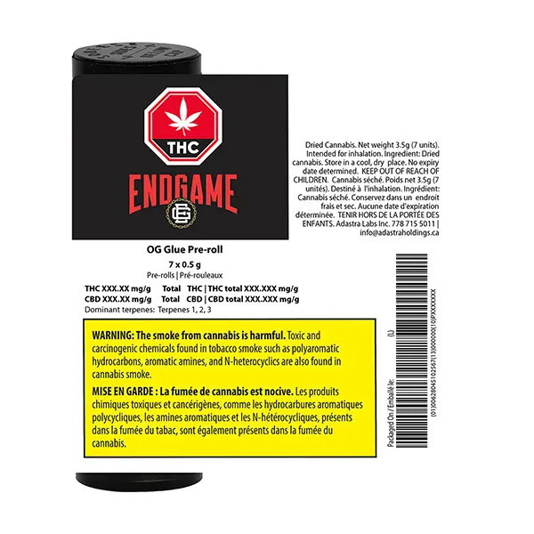 Image for OG Glue Pre-Roll, cannabis pre-rolls by Endgame