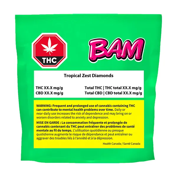 Image for Tropical Zest Diamonds, cannabis all products by BAM