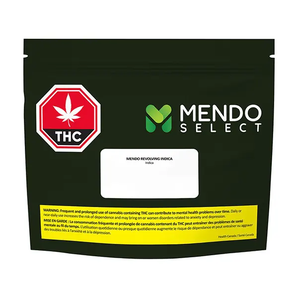 Image for Mendo Revolving Indica, cannabis all products by Mendo Select