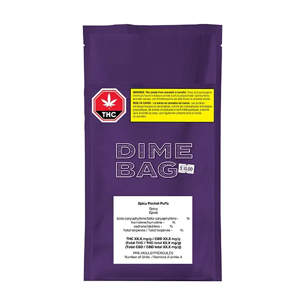 Spicy Pocket Puffs Pre-Roll (Pre-Rolls) by Dime Bag