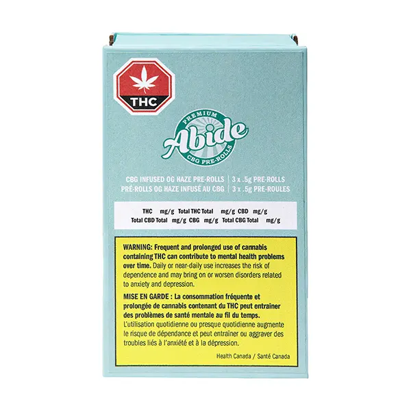 Image for CBG Infused OG Haze Pre-Roll, cannabis all products by Abide