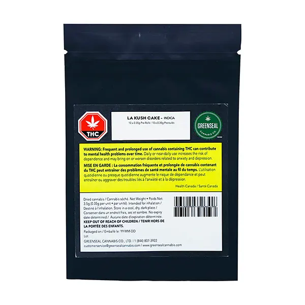 Image for LA Kush Cake Pre-Roll, cannabis all products by GreenSeal