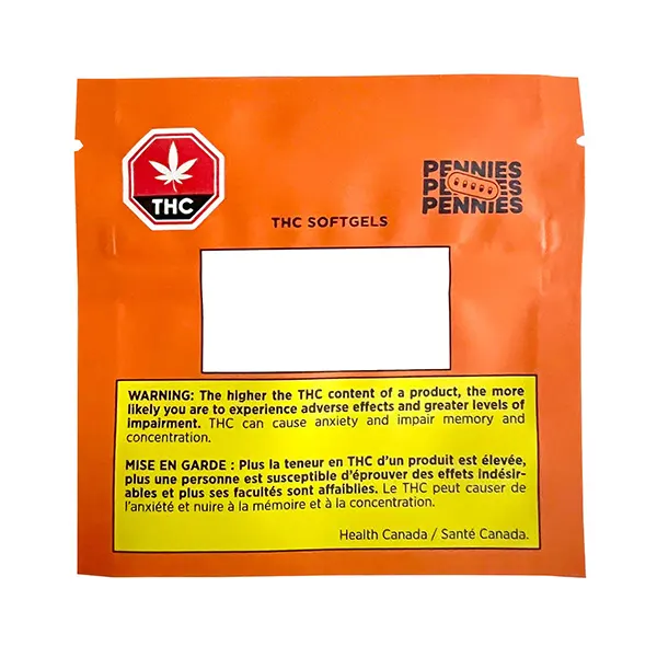 Image for THC Softgels, cannabis capsules, softgels by Pennies