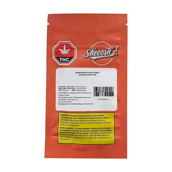 Image for Dubb Bubbs Cured Resin Infused Pre-rolls, cannabis pre-rolls by Sheeesh!