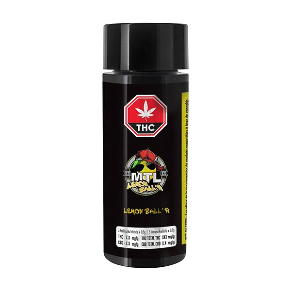 Image for Lemon Ball'r Infused Pre-Roll, cannabis all products by MTL Cannabis