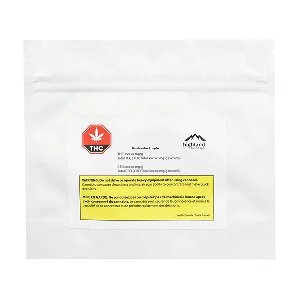 Image for Paulander Purple, cannabis dried flower by Highland Special