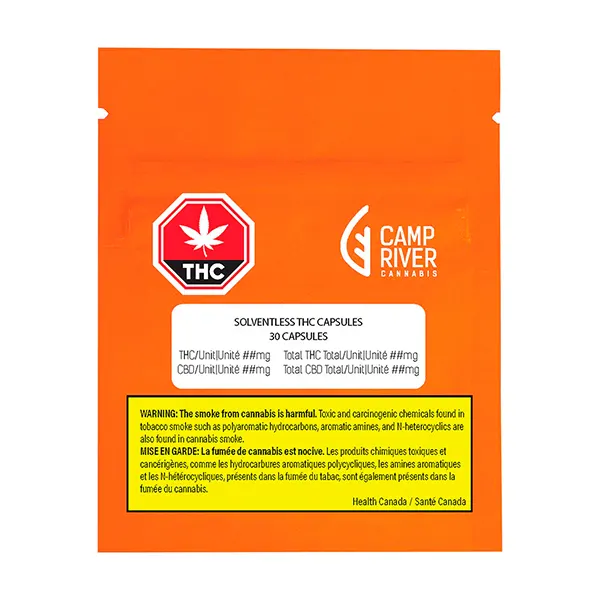 Image for Solventless THC Capsules, cannabis all products by Camp River Cannabis