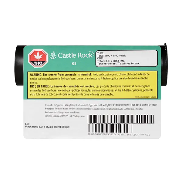 Image for HGH Pre-Roll, cannabis pre-rolls by Castle Rock Farms