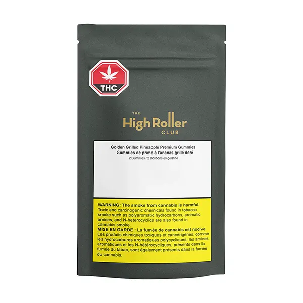 Image for Golden Grilled Pineapple Premium Gummies, cannabis all products by The High Roller Club
