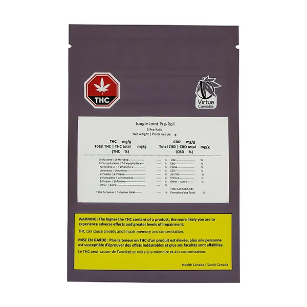 Image for Jungle Joints Pre-Roll, cannabis all products by Virtue Cannabis