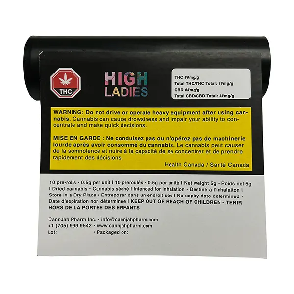 Image for Rotational 1 - High Ladies Pre-Rolls, cannabis pre-rolls by CannJah Pharm