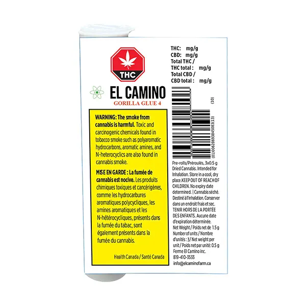Gorilla Glue 4 Pre-Roll (Pre-Rolls) by El Camino