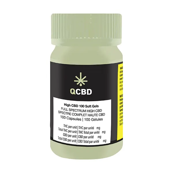 Image for High CBD 100 Soft Gels, cannabis all products by QCBD