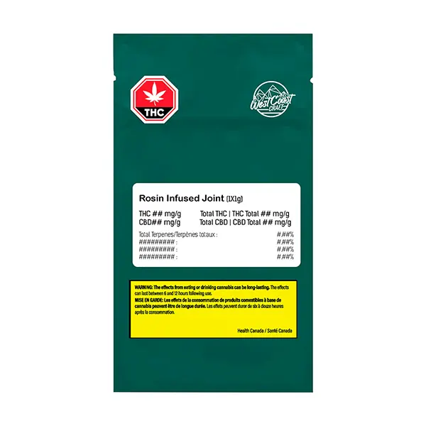 Image for Rosin Infused Joint, cannabis all products by West Coast Craft