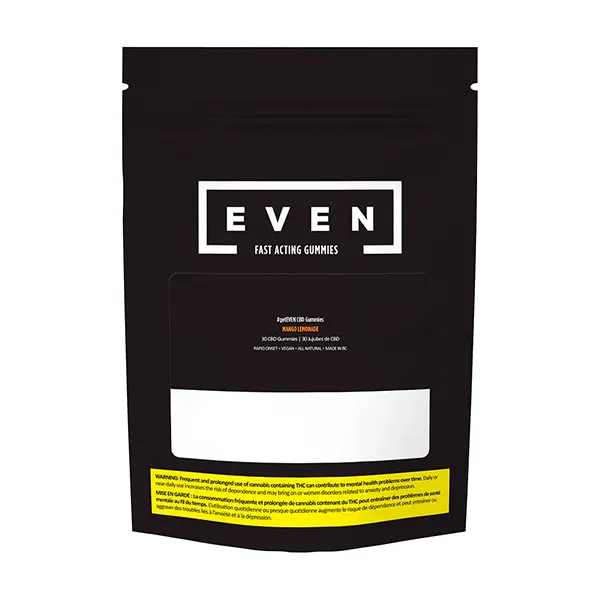Image for Mango Lemonade Fast Acting CBD Gummies, cannabis high scoring in all products by Even