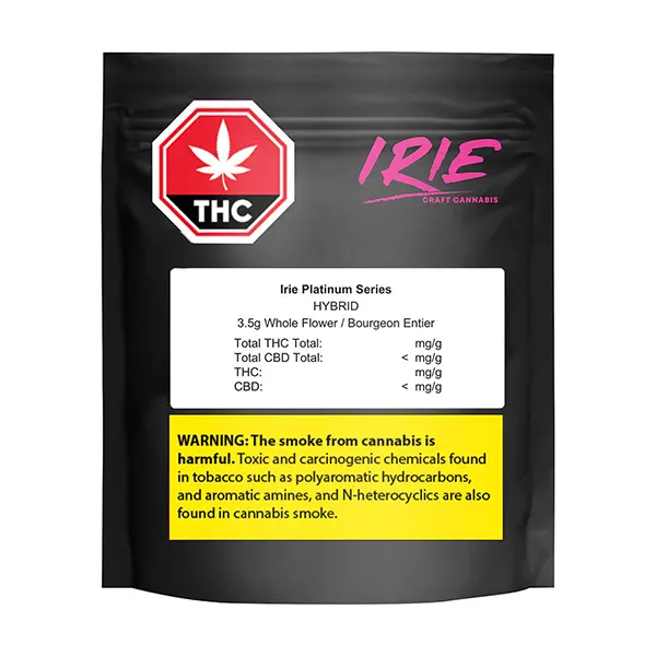 Image for Irie Platinum Series, cannabis all products by Irie Craft Cannabis